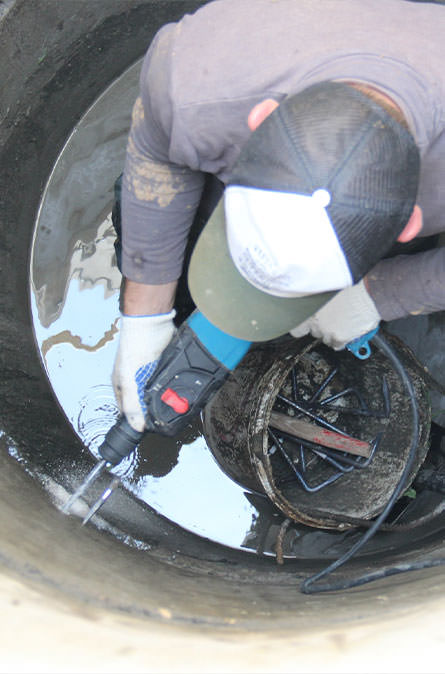 Как мы выполняем ремонт колодцев в Оболенске